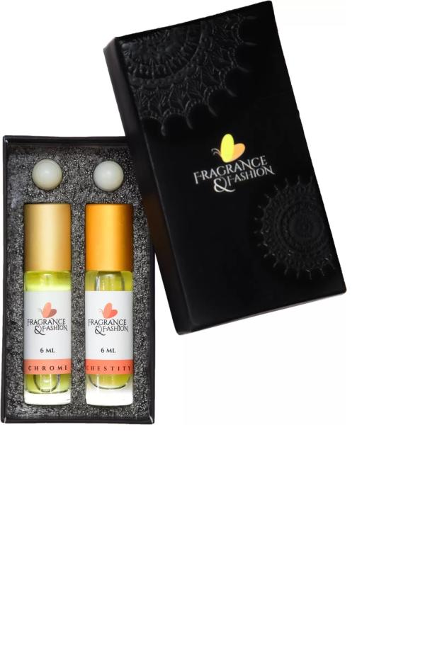 Fragrance And Fashion Couple GIft Set Of Attars Pack Of 2 Of 6ml Each