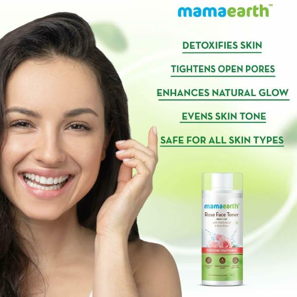 Mamaearth Rose Water Face liquid Toner with Witch Hazel & Rose Water