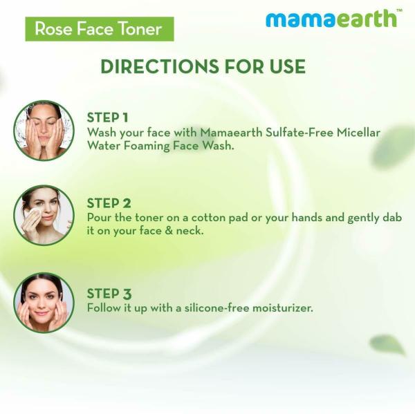 Mamaearth Rose Water Face liquid Toner with Witch Hazel & Rose Water
