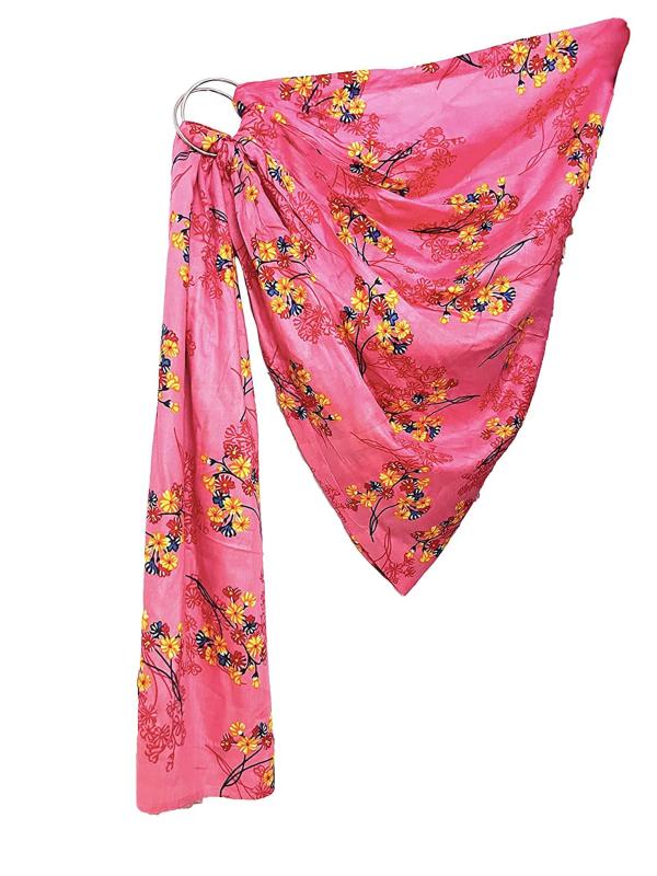 Gochikko Pink Rayon Breathable Mesh Ring Sling Carrier Wrap For Infant