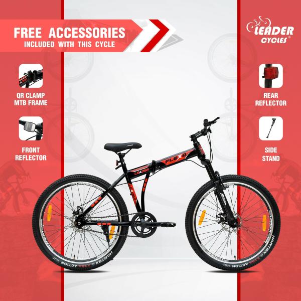 Leader Flexo 27.5T Foldable Bicycle/Bike without gear single speed with