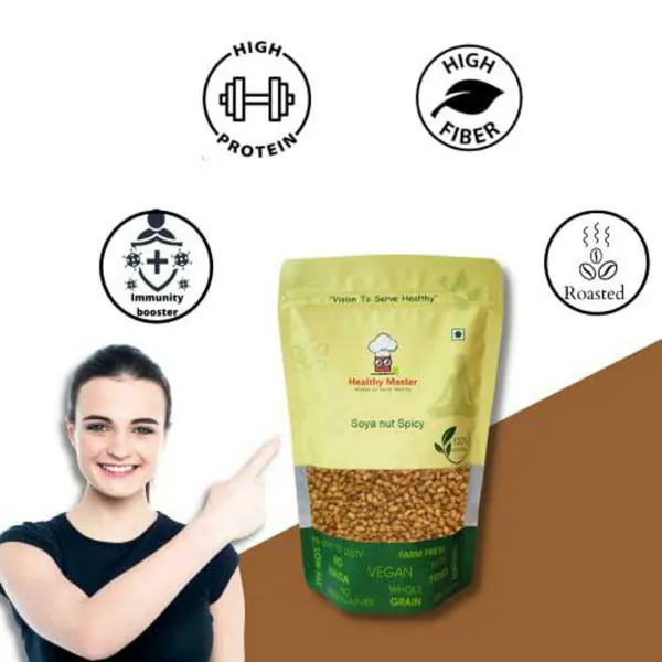 Healthy Roasted Soya Nut Spicy 200 G JioMart