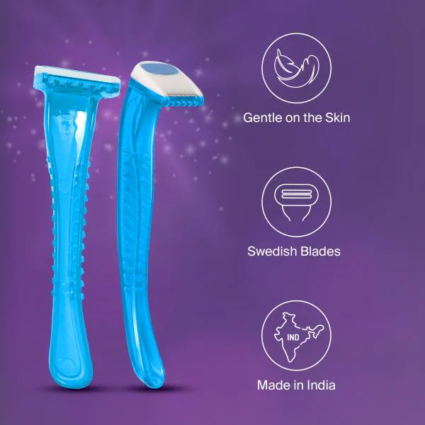 Bombae Bikini Line Hair Removal Razor for Women Pack of 2 JioMart
