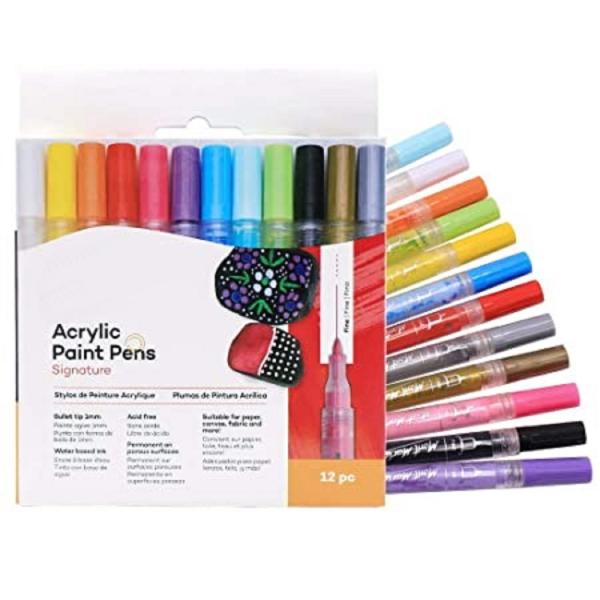 GOLDLEAFAcrylic Paint Pens Fine Tip 12pc JioMart