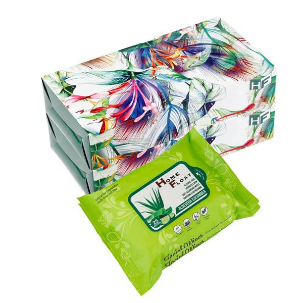 Home Float Multicolor Paper Ultra Soft Premium Tissue Paper Box and Wet