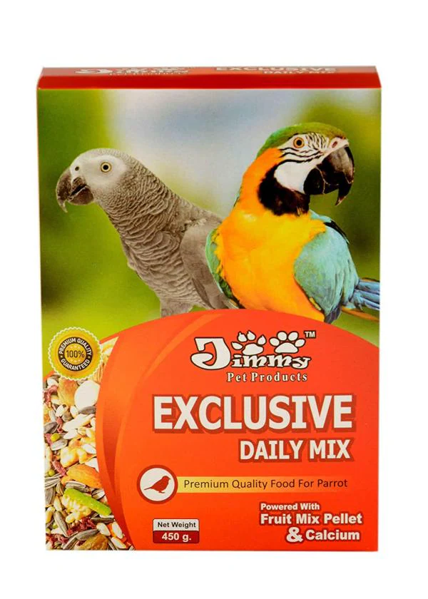 JiMMy Pet Products Exclusive Daily Mix Bird Food for Parrot, Macaw
