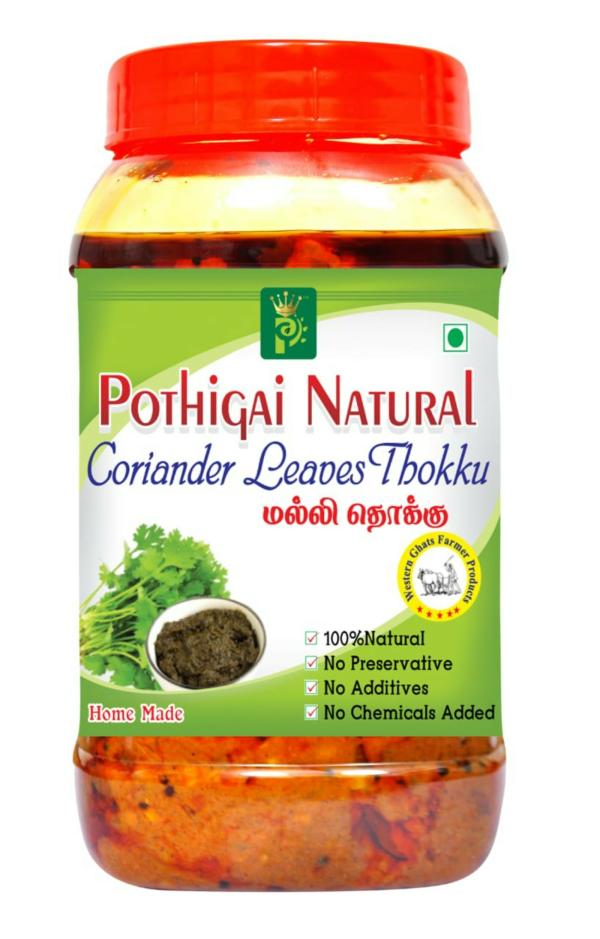 Pothigai Natural Coriander leaves Thokku 500g Pure Home Made Thokku /No