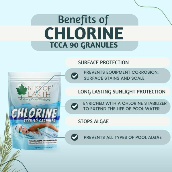 Bliss of Earth Japan Chlorine Powder for Pool Clean & Clear Swimming