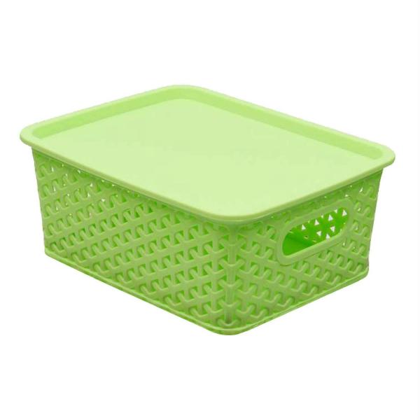 Kuber Industries Multi Plastic Multipurpose Solitaire Storage Basket With Lid ( 3) JioMart