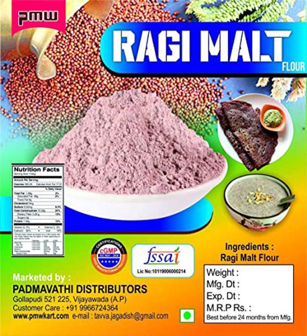 Pmw Sprouted Ragi Raagi Flour Nachani Finger Millet Flour 1