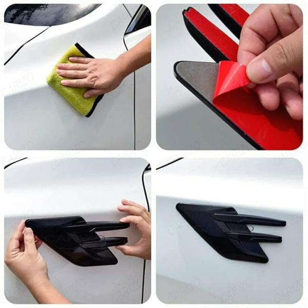 CARIZO Side Fender Vent Cover Trim, Front Fender Side Vent Cover Car