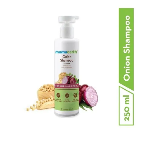 Mamaearth Onion Hair Fall Shampoo for Hair Growth & Hair Fall Control, with  Onion Oil & Plant Keratin 250ml - JioMart