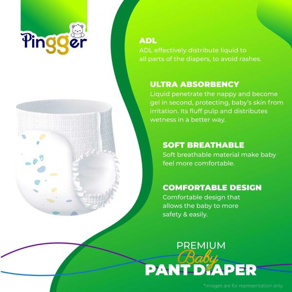pingger Baby Diapers XL 12 18 kg (56 Pieces) JioMart