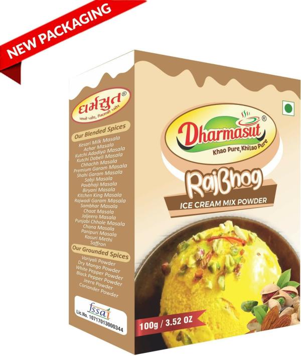Dharmasut Rajbhog Ice Cream Powder, 100 G Each (Pack Of 3) JioMart