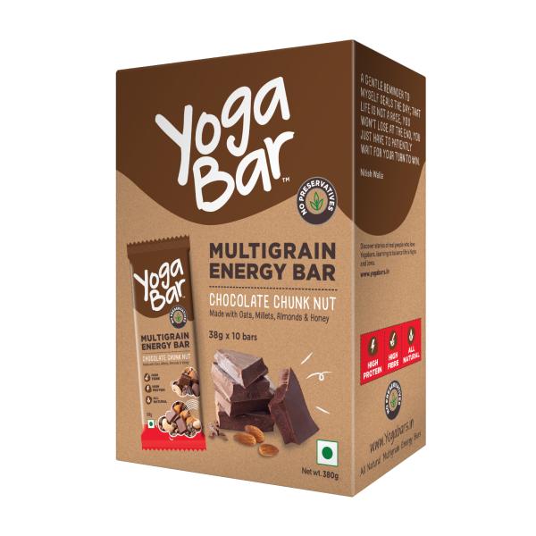 Yogabar Chocolate Chunk Energy Bars Pack of 10 JioMart