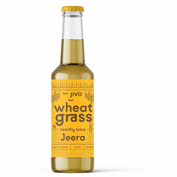 JIVO Wheatgrass Super Juice Original Jeera, Flavor 275 ml (Pack of 6