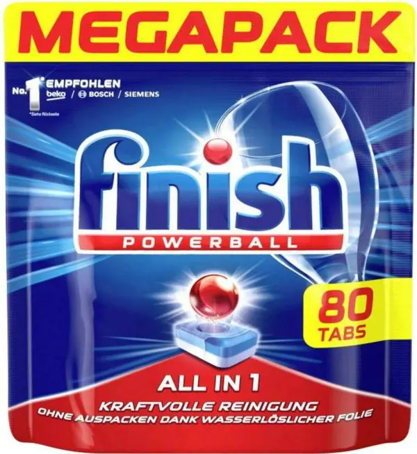 FINISH All In 1 Max Dishwasher Tablets Regular, 80 Tablets JioMart