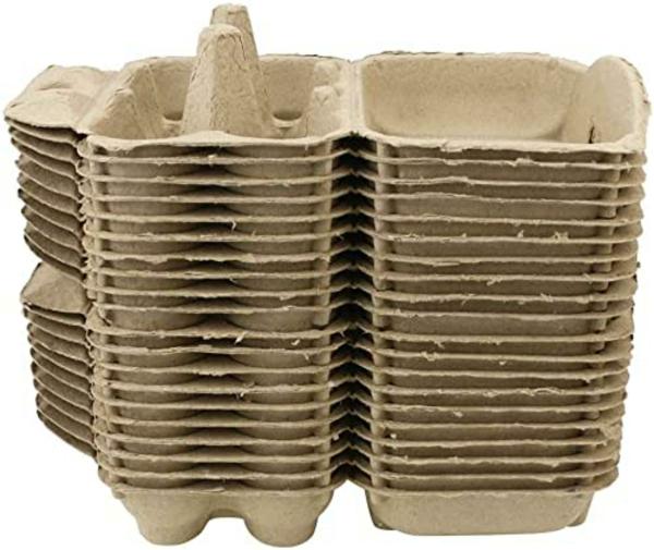 Inditradition Reusable Egg Storage Carton Boxes (Pack of 10) For 6
