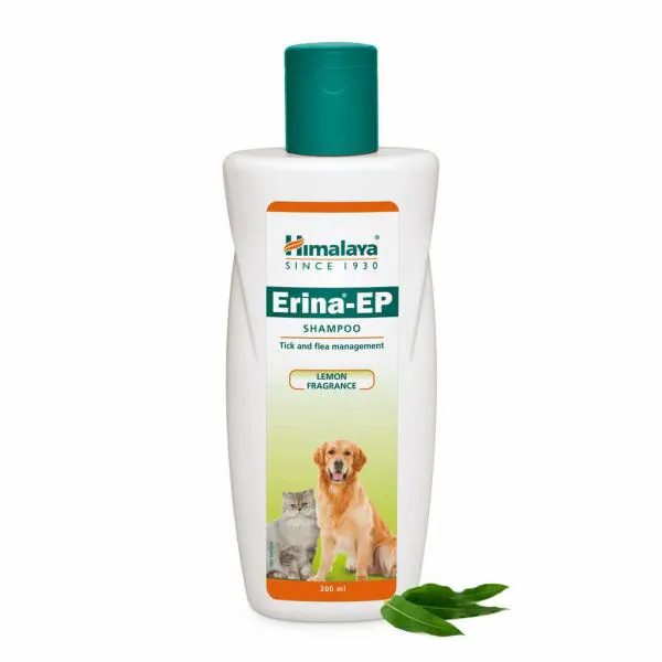 Himalaya Erina EP Tick and Flea Shampoo for Dogs/Cats (200 ml) Pack