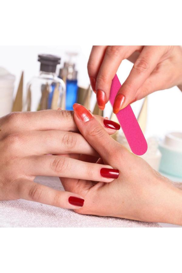 Sminakh Multicolour Nail Grit Board Filer 100 Pieces JioMart