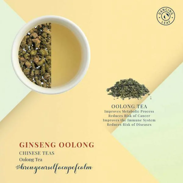 Dancing Leaf Ginseng Oolong Tea, 50g JioMart