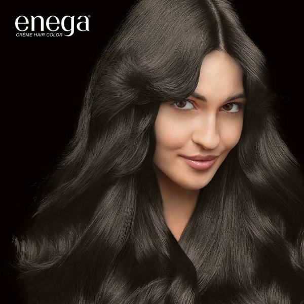Enega nourishing no ammonia original black cream hair color with argon oil& green  tea extract 120ml - JioMart