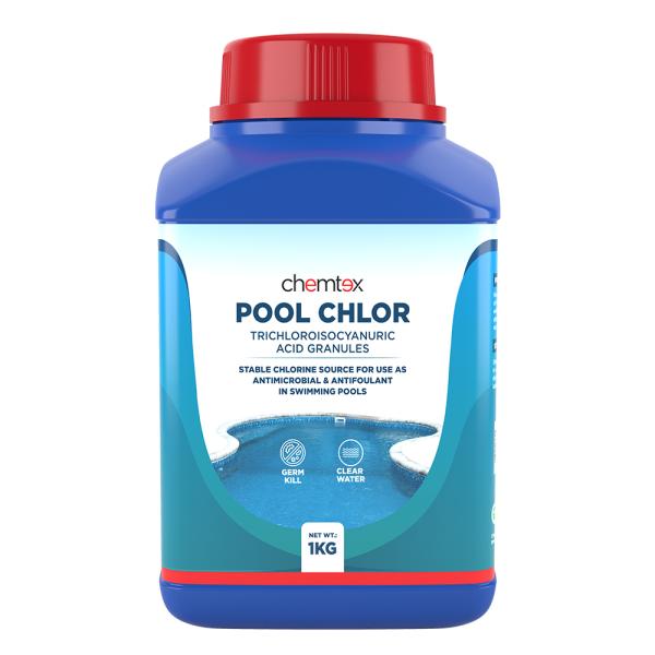 Chemtex Pool Chlor Chlorine granules for pool TCCA 90 Removes