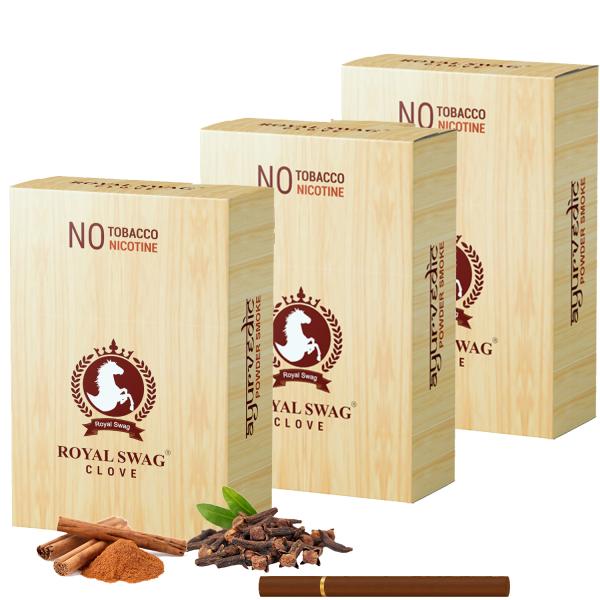 ROYAL SWAG Ayurvedic & Herbal Cigarette, Clove Flavour Smoke Tobacco