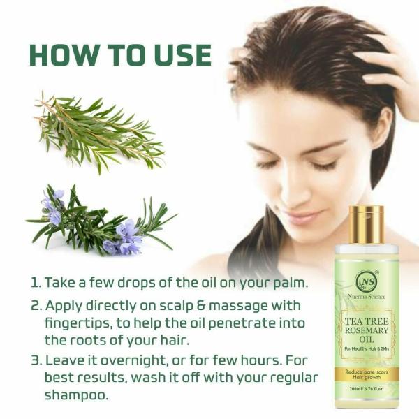 Tea tree Rosemary Natural Organic Herbal Hair Oil JioMart