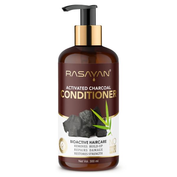 RASAYAN Charcoal Conditioner For Smoothing Repairing Dull Brittle Hair