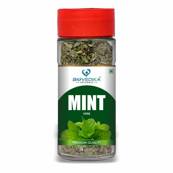 BIOVEDIKA Mint Herb 60gm, Dried Mint Leaves Herb JioMart