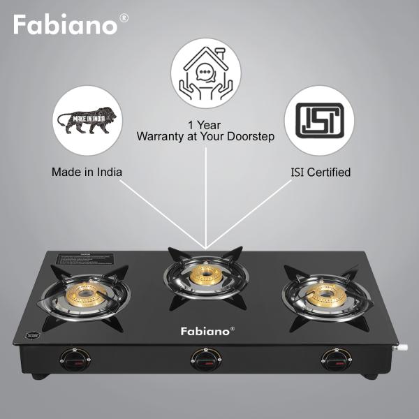 snapple 3 burner gas stove