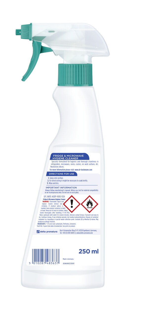 Dr. Beckmann Fridge Hygiene Cleaner 250ml Effective & Safe