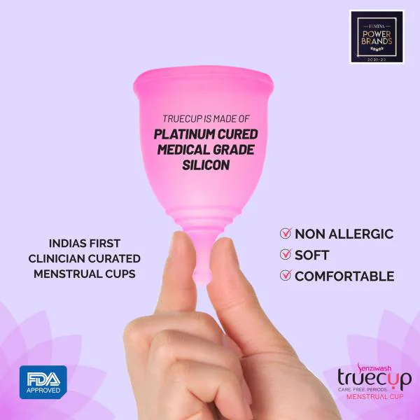 Senziwash Truecup Medium Reusable Menstrual Cup & Natural Menstrual Cup