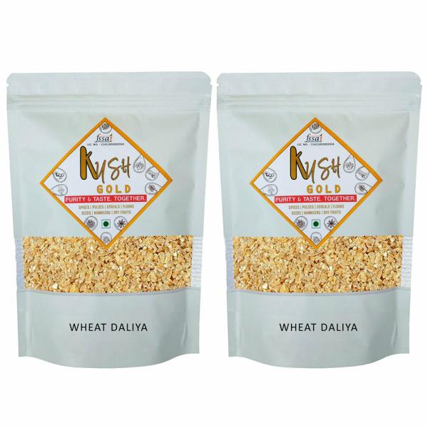 Kush Gold Wheat Daliya / Broken Wheat / Porridge / Cracked Wheat (1Kg