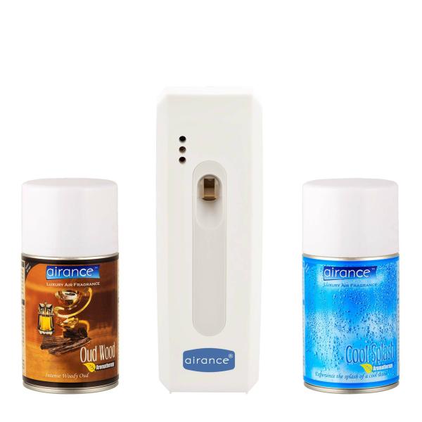 Airance Air Freshener Machine With Refills 250 ml (Pack of 3, Oud Wood