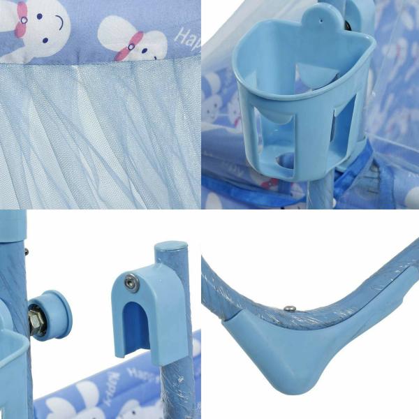 Fun Baby New Born baby Cradle with Mosquito Net and Bottle