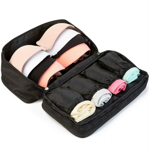 Shuang You Black Waterproof MultiFunctional Underwear Travel Organizer