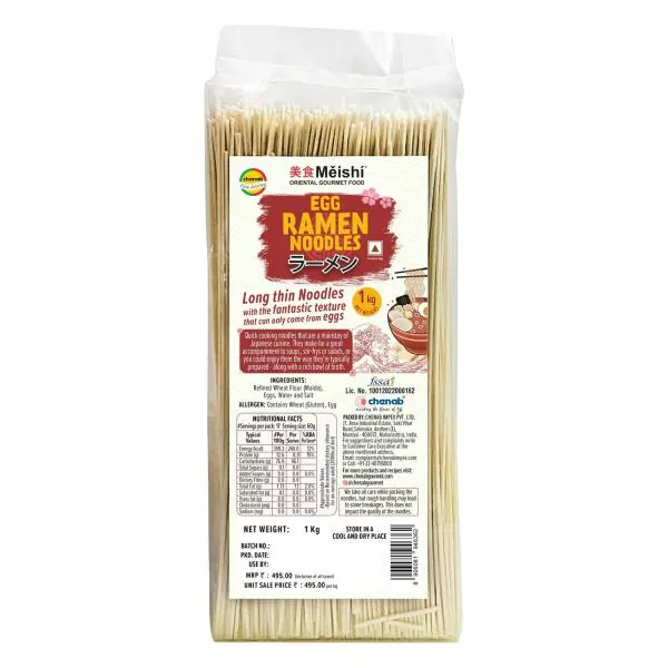 Meishi Ramen Egg Noodles 1kg JioMart