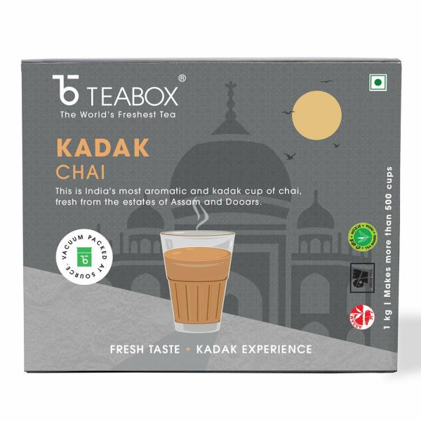 Teabox Kadak Chai 1kg India's Most Aromatic Cup Of Tea Fresh From