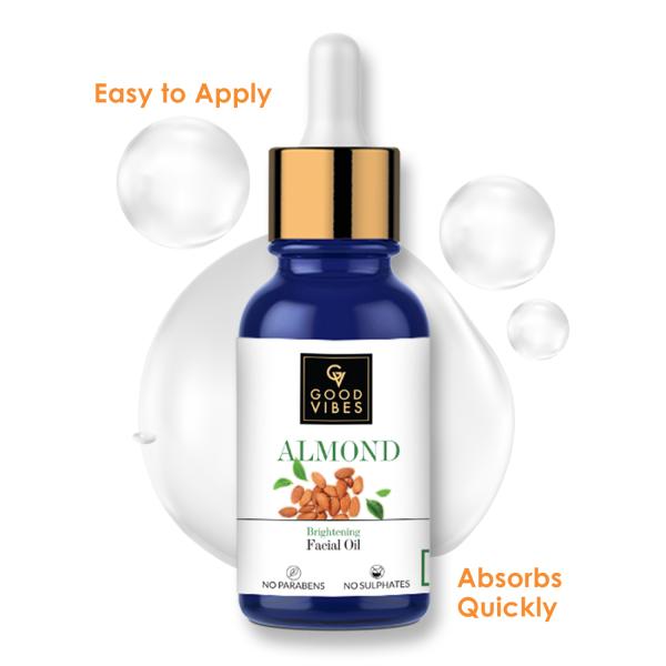 Good Vibes Almond Brightening Facial Oil (10 ml) JioMart
