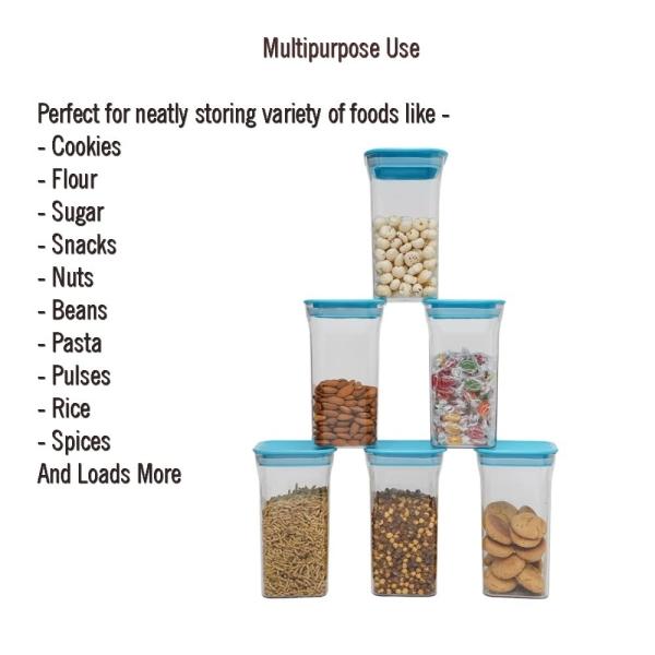 galleyway Kitkat Airtight Kitchen Storage Container Sets 1100ml (Set