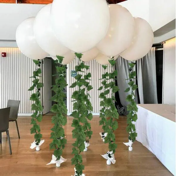 Bs Amor Green Wall Hanging Artificial Garland Money Plant Leaf Bail Creeper 6 5 Ft Strings Jiomart - Artificial Money Plant Decoration Ideas