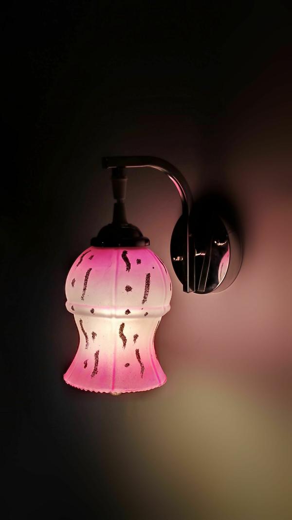 P R PRASHANT Glossy Pink Wall Lamp Surface Mounted JioMart