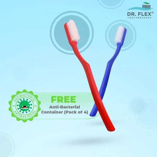 Dr. Flex Ozette Medium Toothbrush with DuPont Filaments with FREE