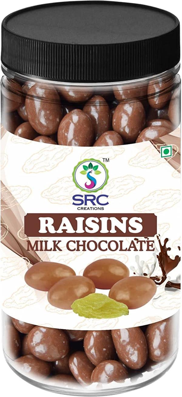 SRC Creations Raisins (Kishmish) Milk Chocolate Raisins covered milk