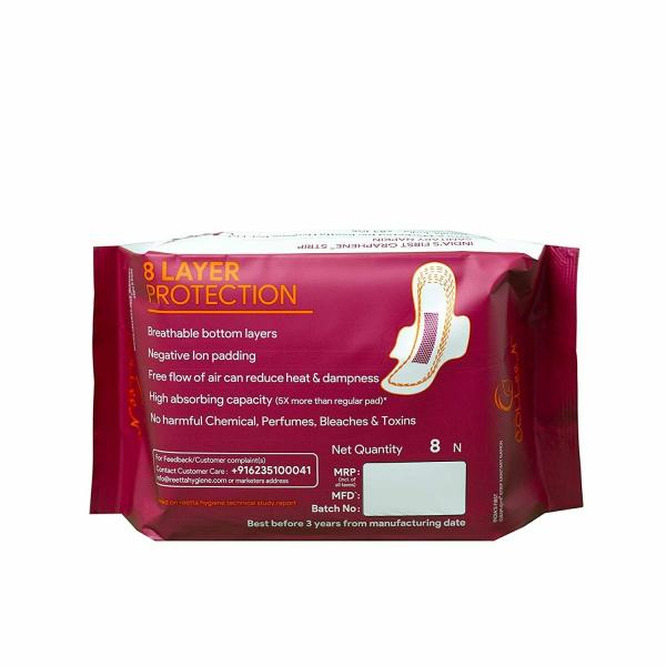 COLLEEN PREMIUM GRAPHENE ANION SANITARY NAPKINS (Pack of 4, 32) JioMart