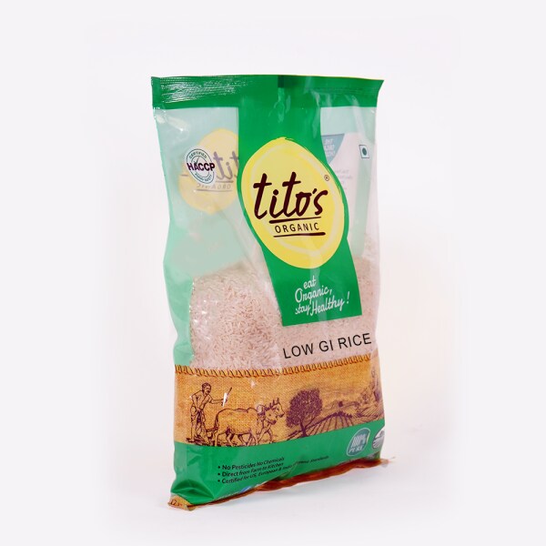Tito's Organic Low GI Rice Glycemic Index Diabetic White Rice 1kg