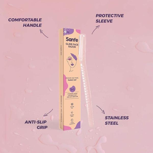 Sanfe Glide Face Razor For Facial Hair Removal For Women Pack of 1 JioMart