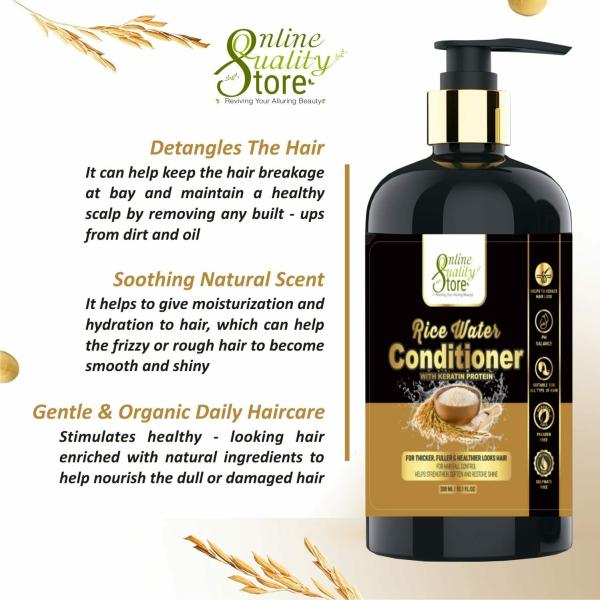 Online Quality Store Rice Water Conditioner 300ml, with Rice Water & keratin protein JioMart